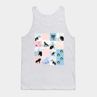 Horse Lovers Patchwork Pattern Tank Top